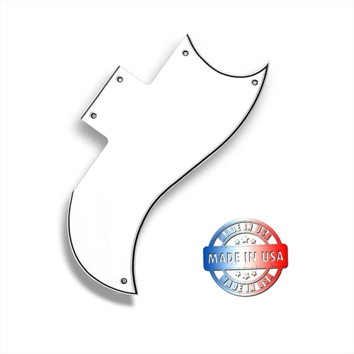 WIDE BEVEL 3 Ply  White W/B/W Pickguard for Epiphone 1961 Les Paul SG Standard