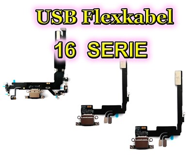 Für iPhone 16 16 Plus Pro Max USB Ladebuchse Flex Kabel Lightning Dock Ersatz OE