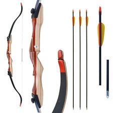 Bogenset Recurvebogen Ragim Wildcat Black 70" 20 bis 34 lbs mit Fiberglaspfeilen