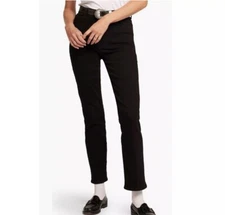 Current Elliott $168 The Soulmate Black Stretch High Rise Jeans Women’s Size 26