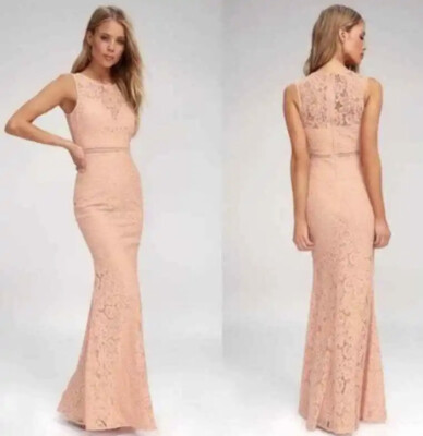 Lulus Music of the Heart Pink Wedding Guest Formal Maxi Dress Size XS NWT Spring
