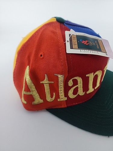 Vintage Atlanta 1996 Olympics The Game Pinwheel Wool Snapback Cap Hat NWT - Picture 3 of 8