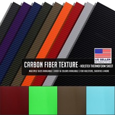 HOLSTEX  Sheet - Carbon Fiber Texture - Select Size  Thickness 