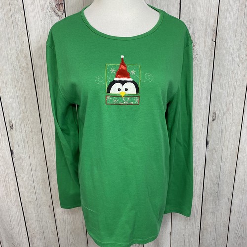 Long Sleeve Textured Penguin Santa Hat 