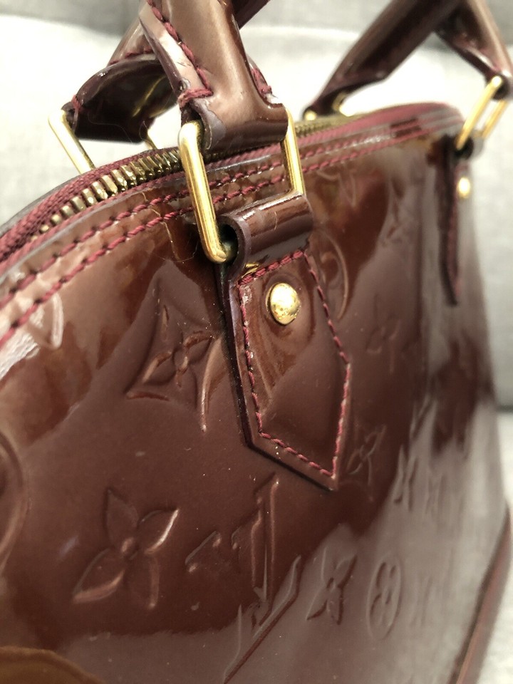 Authentic Louis Vuitton Alma PM Monogram Vernis Leather With Lock Key+ ...