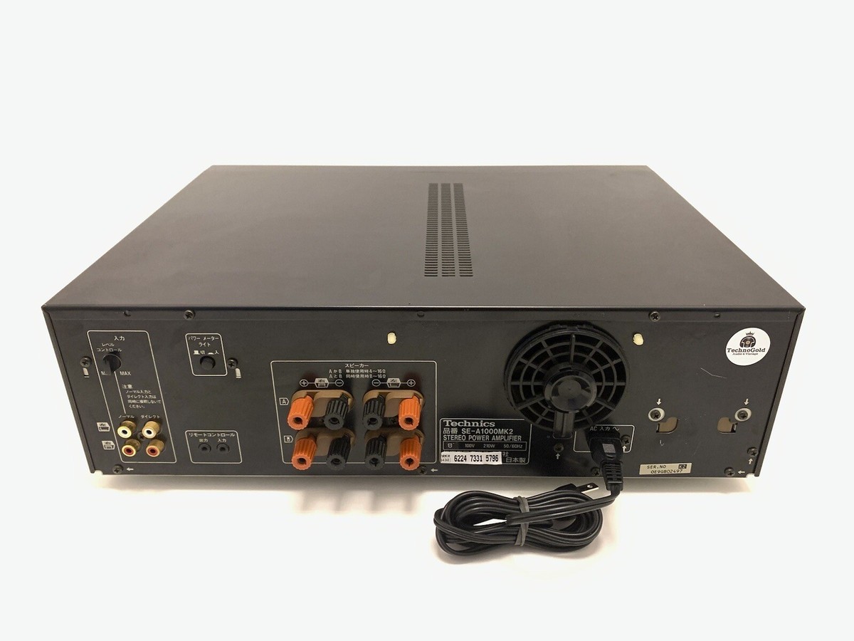 希少☆動作☆取説】Technics テクニクス パワーアンプ SE-A1000
