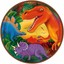 Amscan Dinosaur Party Pack - 7 Inch Metallic Round Plates, 8 Count, Prehistoric Theme For Kids - View #6
