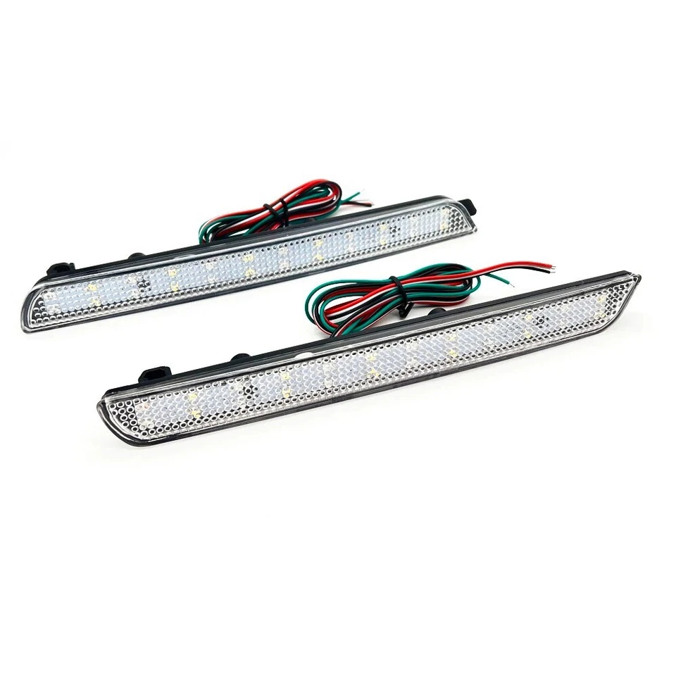 Luz de freno de respaldo LED reflector de parachoques transparente para Mazda 3 Mazdaspeed 3 2004-2009 Foto 3 de 4