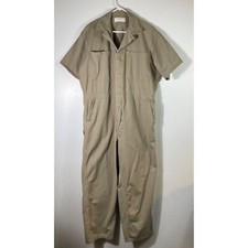 Mens Adolphe Lafont Vintage Coveralls Workwear Short Sleeve Beige 50M 3