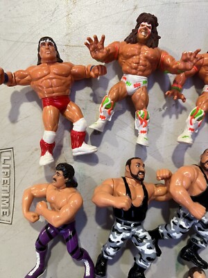 Hasbro Lot de 6 Figurines Action Catch WWF WWE TITAN SPORTS 1991