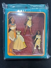 NEW Disney Pocahontas Interchangeable Magnetic Paper Doll Dress Enamel Pin Set!