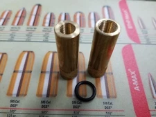 2 Guitar Pot Cleaning Caps Brass Luthier Works For Amps Too Threaded & Screws On