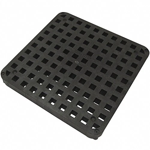 TUF-TITE Grate, Plastic, Black, 10 in.
