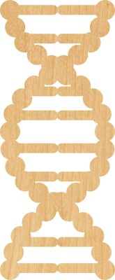 Dna Laser Cut Out Wood Shape Craft Supply - Woodcraft Cutout
