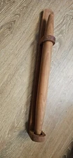 Berea College Crafts handmade wooden rolling pin for baking, with stand. 
