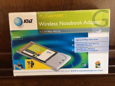 AT&T Wireless Notebook Adapter AT&T Plug & Share 54 mbps | eBay