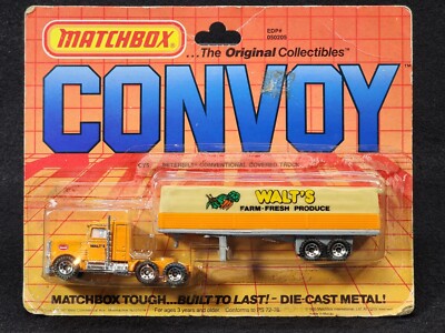 Matchbox Convoy CY5 Peterbilt Conventional Covered Truck - Walt's