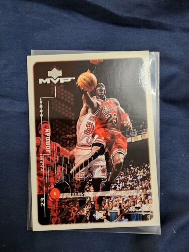 1999-00 UD MVP Michael Jordan Silver Script Sample #S1 Chicago Bulls  - Afbeelding 1 van 11