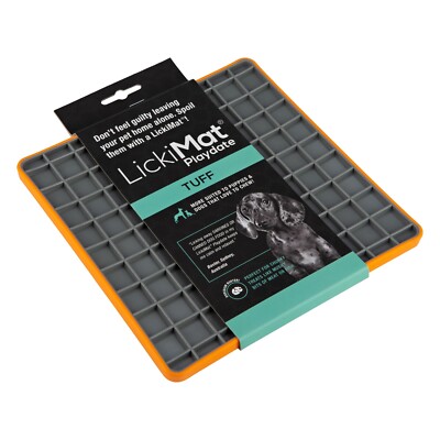 LickiMat Playdate Tuff Slow Food Bowl Anti-Anxiety Mat for Dogs