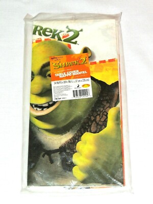 NEW~ SHREK 2~   1-PAPER TABLE COVER-  54'' X 89 1/4'' PARTY SUPPLIES   