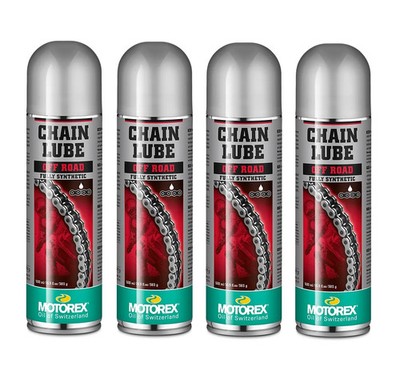 Motorex Chainlube Off Road Kettenspray 4x500ml Spray Chain Lube Motocross Enduro