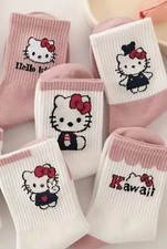 5 pairs cute socksfor women, crew socks, animal socks, colorful socks