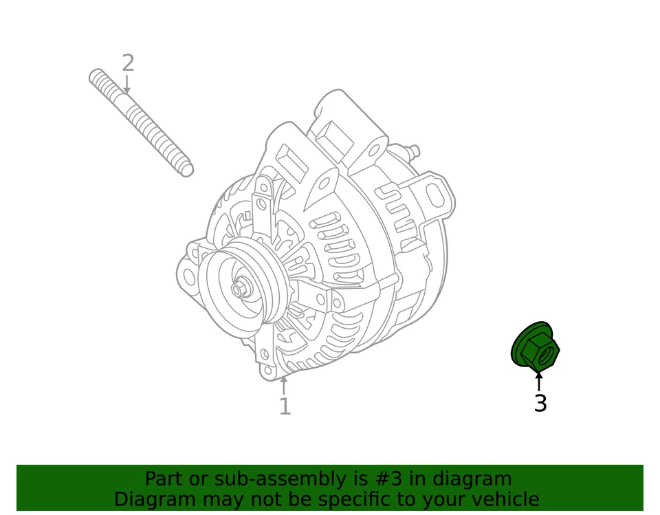 GENUINA TUERCA MULTIUSOS GM (M10x1.5), PIEZA OEM NUEVA, NÚMERO DE PIEZA 11514597 Foto 3 de 4