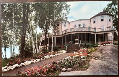 MUSKOKA, ONTARIO CANADA~Main Building Wigwassan Lodge~Tobin Island Lake Rosseau