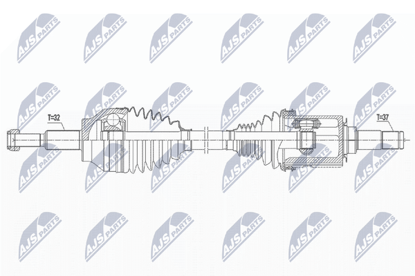 Antriebswelle NTY NPW-CH-032 FüR Jeep Cherokee 4 WK WK2 CRD 4X4 Flexfuel VVT-image