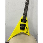 Jackson Electric Guitar V Shape Yellow Two Humbuckers Black Hardware