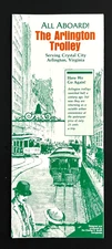 1987 Arlington Virginia Trolley Construction Map Local VA VTG Travel Brochure