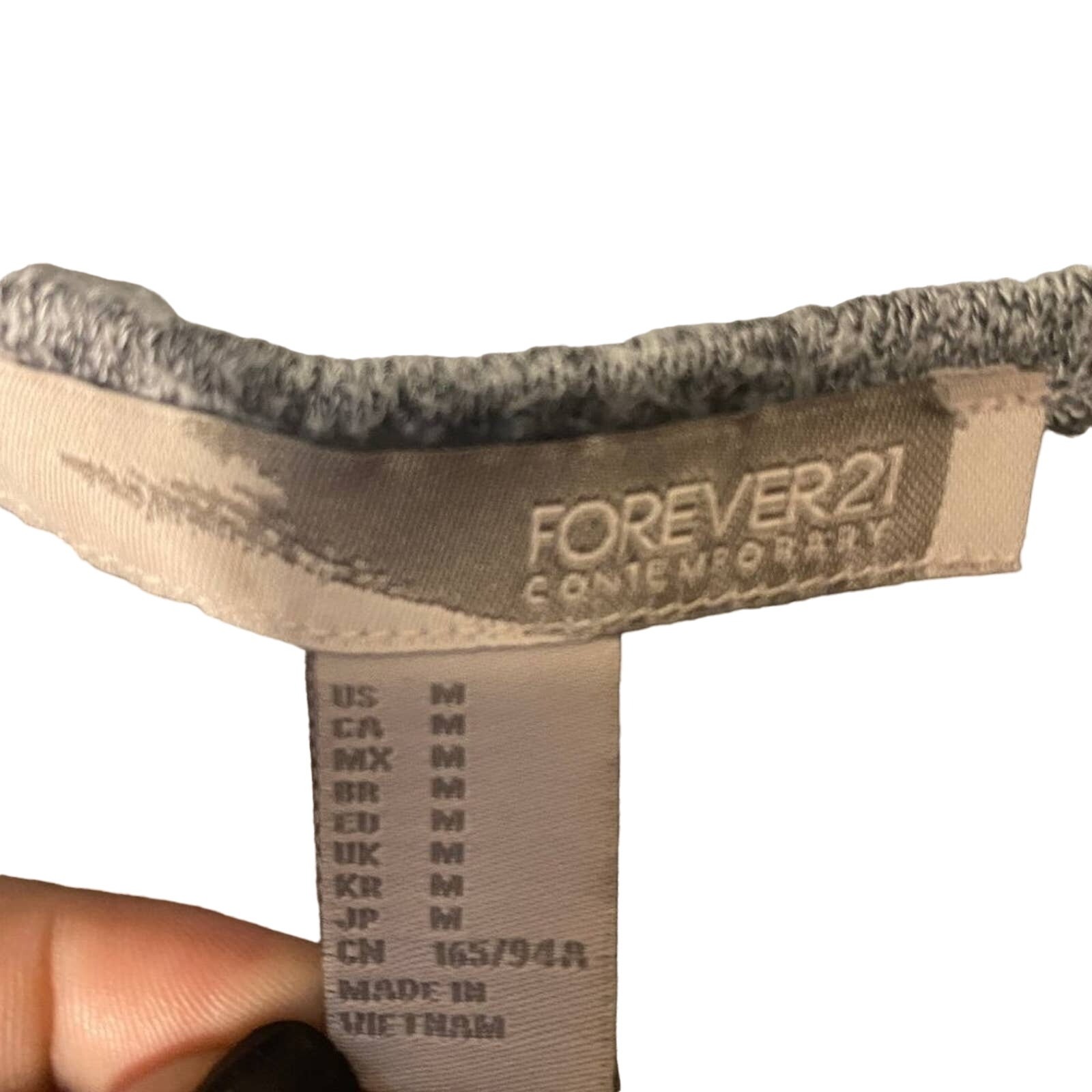 Forever 21 Basic Gray Long Sleeve Simple Casual T… - image 6