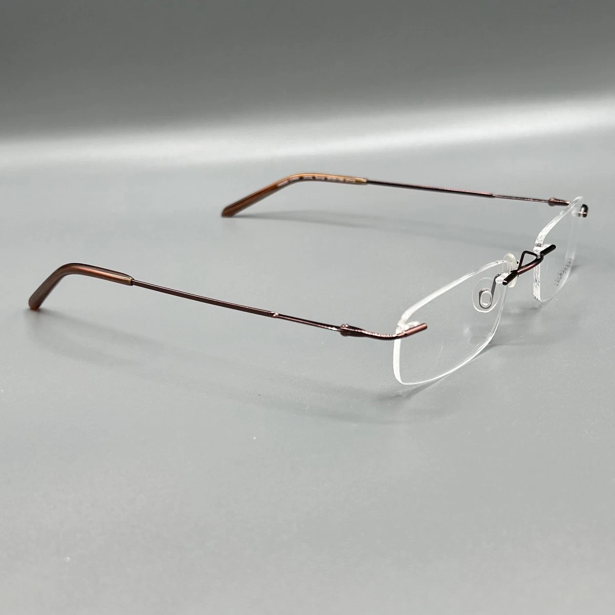 Genesis 2033L Rimless Glasses Syrup Brown 50/20-135 Lightweight Frame