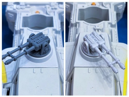 Star Wars Y Wing Top Cannon Repro 3D Printed Tough Nylon Light or Dark Grey
