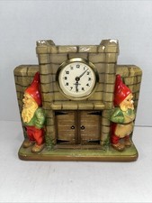 Vintage Terratex Irish Leprechaun Mantel Clock IAP Ireland Wind Up