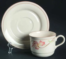 Lenox Blossoms on Beige Cup & Saucer 300415