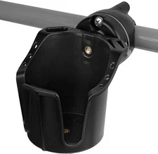 Obcursco Boat Cup Holder, Multi-Functional Marine Holder for Rail Black 