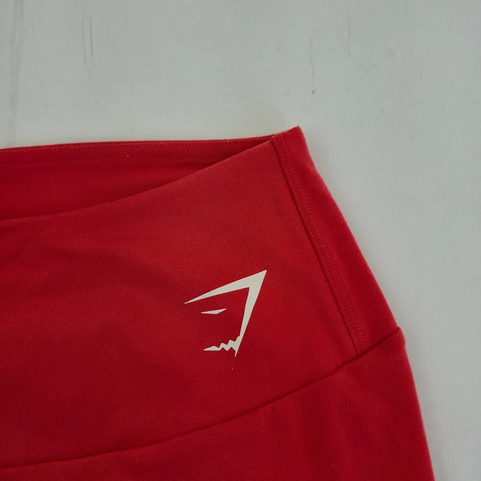 GYMSHARK Leggings Pequeños 8 10 Rojo Mujer Elástico Yoga Activewear - Imagen 2 de 4