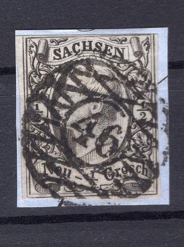 Sachsen Number STPL 46 Plauen Out of 8 in Excellent Condition (BA9239)
