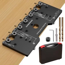 Shelf Pin Jig 1/4 Inch Aluminum Alloy Drilling Drill Guide for... 