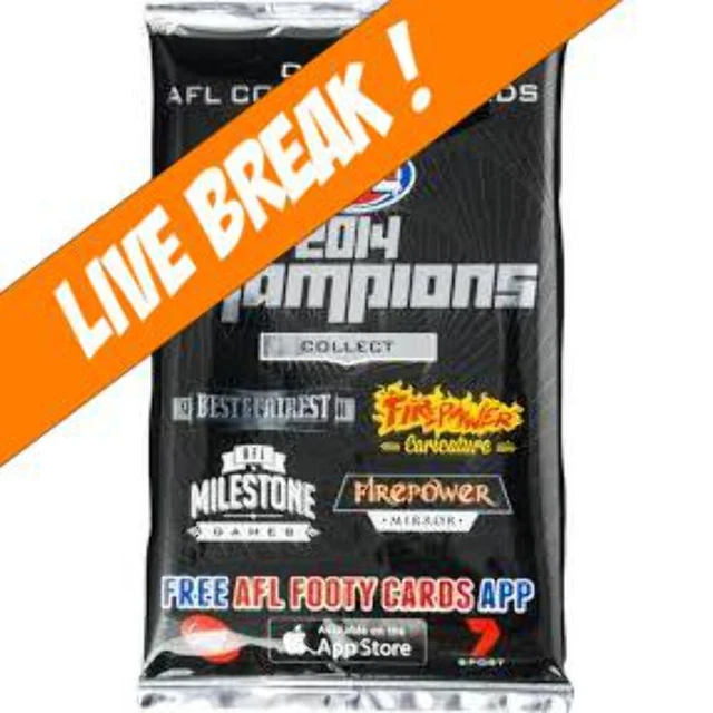 [ Live Break ] 2014 AFL Champions Cards Booster Pack