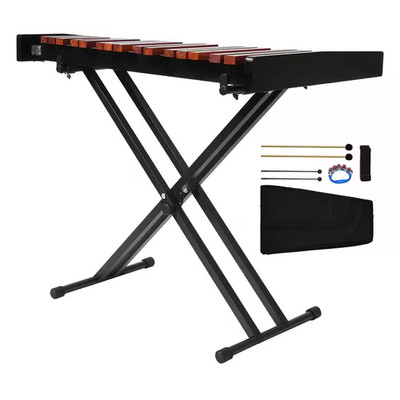 Glockenspiel Xylophone, 37 Notes, Wooden Professional Xylophone Percussion Instr