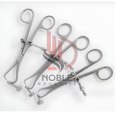 Plate Holding & Drill Guide Forceps Veterinary Orthopedic Instruments Set of 3