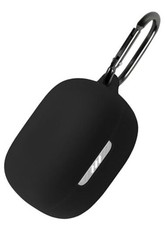Geiomoo Silicone Case for JBL Tune Buds, Protective Cover with Carabiner Black