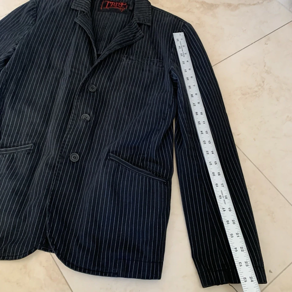 Vintage Tripp NYC Mens Pin Striped Coat Blazer Size Small - Image 4 of 4