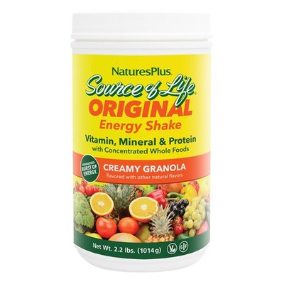 NaturesPlus Source of Life Energy Shake - 2.2 lb - Provides 13g Complete Prot...
