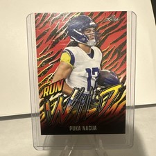 2024 Leaf Run Wild Red Puka Nacua #RW-8 2qw