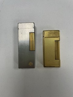 Pair Of Dunhill Lighters Spares Or Repairs