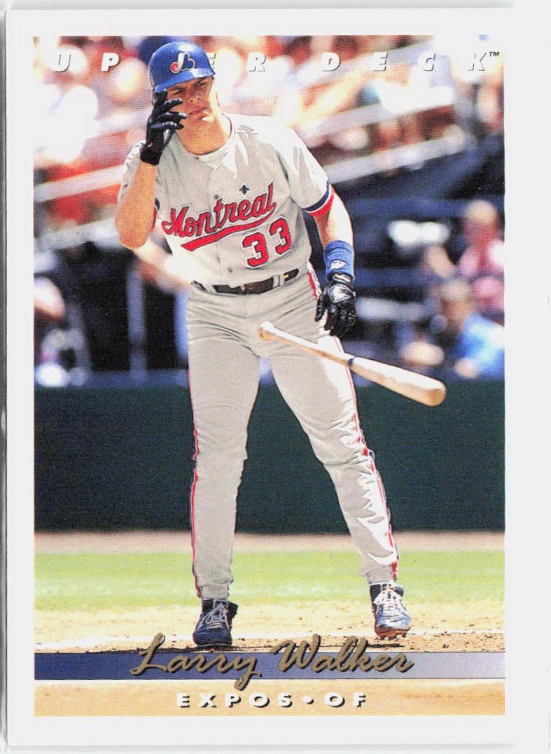 1993 Upper Deck #144 Larry Walker BASEBALL NM