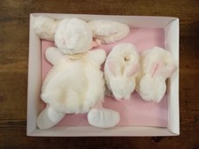 Doudou Et Compagnie 28cm Bunny Soft Plush Bunny Rabbit & slippers #easterbunny
